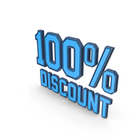 Discount Percentage Blue 100 PNG & PSD Images