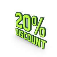 Discount Percentage Green 020 PNG & PSD Images