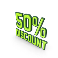 Discount Percentage Green 050 PNG & PSD Images