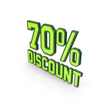 Discount Percentage Green 070 PNG & PSD Images