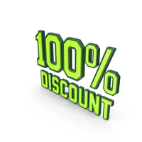 Discount Percentage Green 100 PNG & PSD Images