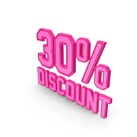 Discount Percentage Pink 030 PNG & PSD Images