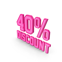 Discount Percentage Pink 040 PNG & PSD Images