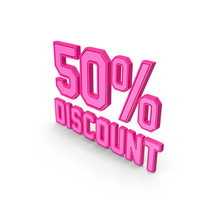 Discount Percentage Pink 050 PNG & PSD Images