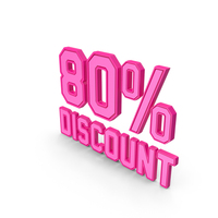Discount Percentage Pink 080 PNG & PSD Images