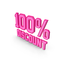 Discount Percentage Pink 100 PNG & PSD Images