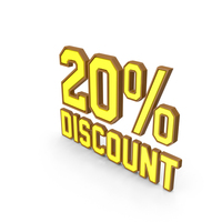 Discount Percentage Yellow 020 PNG & PSD Images