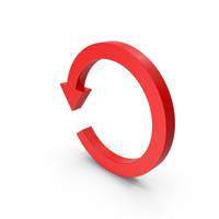 Red Refresh Symbol PNG & PSD Images