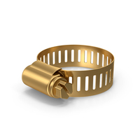 Gold Pipe Clamp PNG & PSD Images