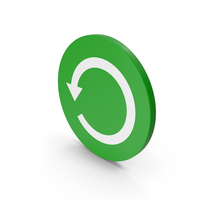 Green Circular Refresh Symbol PNG & PSD Images