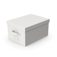 White Storage Box PNG & PSD Images