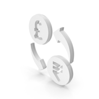 White Pound To Rupee Currency Exchange Symbol PNG & PSD Images
