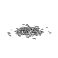 Pile Of Silver Euro Symbols PNG & PSD Images