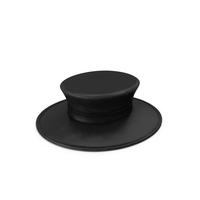 黑色皮革顶帽PNG和PSD图像