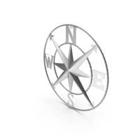 Compass Rose Silver PNG & PSD Images