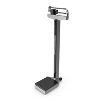 Mechanical Patient Weighing Scale with Height Rod PNG & PSD Images