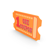 Cartoon Coupon PNG & PSD Images