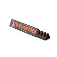 Opened Toblerone Dark Chocolate Bar PNG & PSD Images