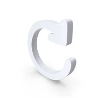 White Refresh Symbol PNG & PSD Images