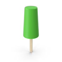 冰淇淋绿色PNG和PSD图像