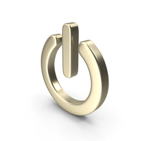 POWER SYMBOL GOLD PNG & PSD Images