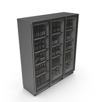 Commercial Refrigerator with Beer PNG & PSD Images