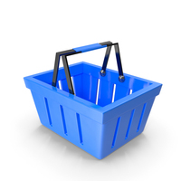 Blue Plastic Basket PNG & PSD Images