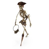 Worn Skeleton Pirate With Keys PNG & PSD Images