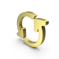 Gold Refresh Icon PNG & PSD Images