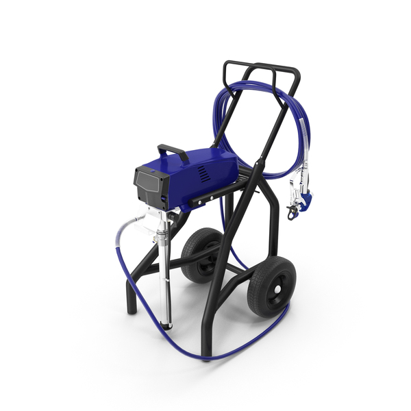 Airless Paint Sprayer with Hose and Spray Gun PNG & PSD Images