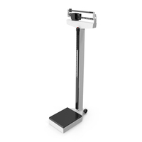 Physician Weighing Scale with Height Rod PNG & PSD Images