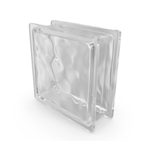 Clear Wave Glass Block PNG & PSD Images