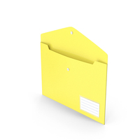 Plastic Document Folder Opened Yellow PNG & PSD Images