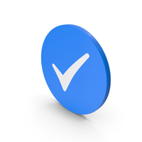 Blue & White Circular Checkbox PNG & PSD Images