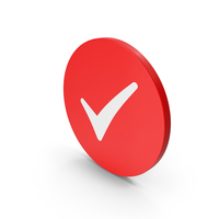 Red & White Circular Checkbox PNG & PSD Images