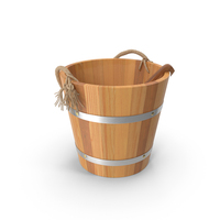 Sauna Bucket with Ladle PNG & PSD Images