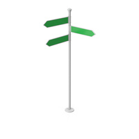 Green Crossroad Signpost PNG & PSD Images