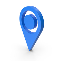 Blue GPS Symbol PNG & PSD Images