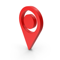 Red GPS Symbol PNG & PSD Images