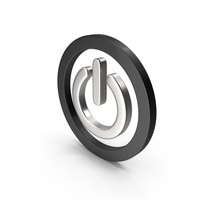 POWER BUTTON SILVER BLACK PNG & PSD Images