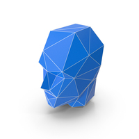 Blue Artistic Human Head PNG & PSD Images
