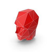 Red Artistic Human Head PNG & PSD Images