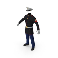 US Marine Corps Parade Uniform PNG & PSD Images