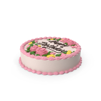 Vanilla Birthday Cake PNG & PSD Images