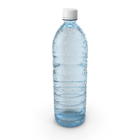 Water Bottle Covered With Condensation Drops PNG & PSD Images