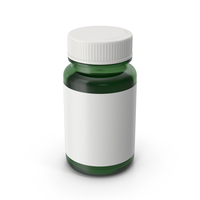 Green Pill Bottle PNG & PSD Images