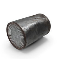 Tin Can Rusted Posed PNG & PSD Images