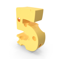 Cheese Number 5 PNG & PSD Images