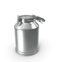 Aluminum Milk Bucket Can Full New PNG & PSD Images
