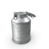 Aluminum Milk Bucket Can Full Old PNG & PSD Images